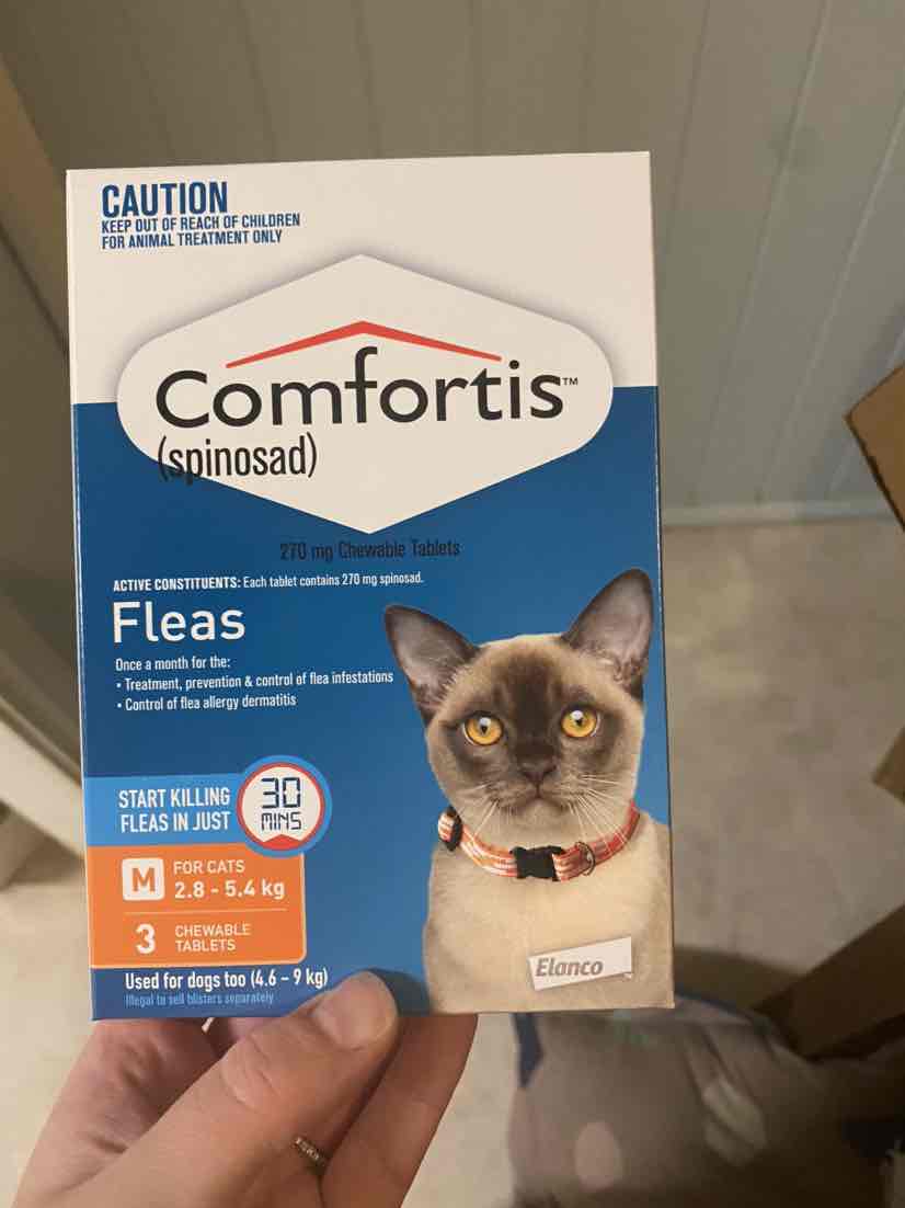 Comfortis For Cats 2.8-5.4kg Orange 6 Tablets - $78.84