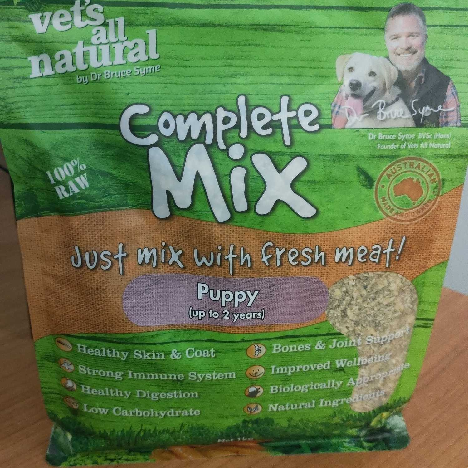 Vets all natural sales complete mix feeding guide