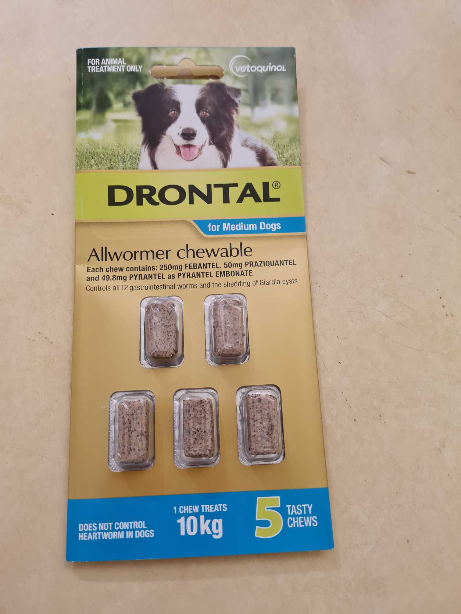 Drontal best sale chewable 10kg