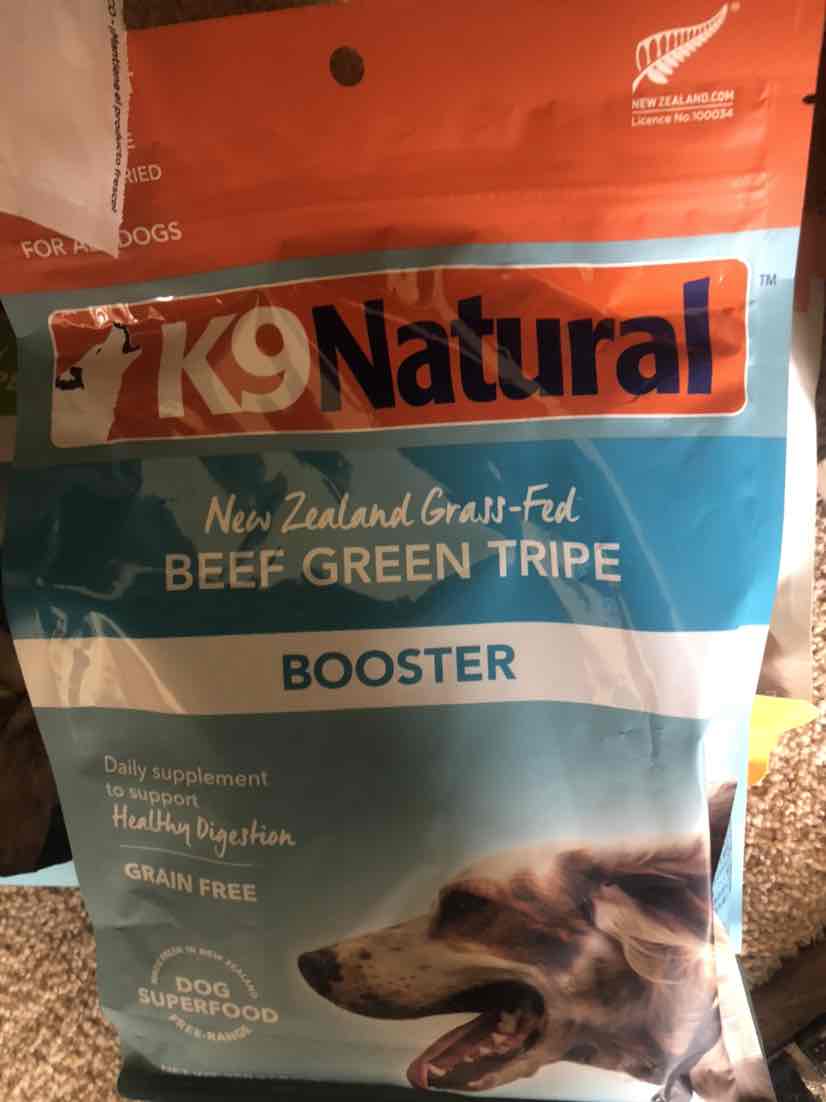 K9 Natural Beef Green Tripe Booster Freeze Dried Meat