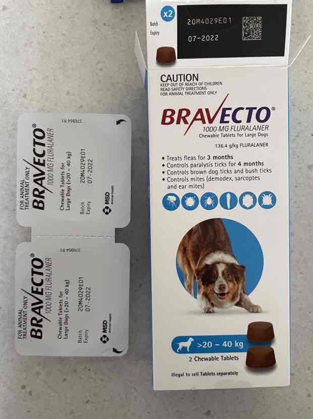 Bravecto and clearance milbemax