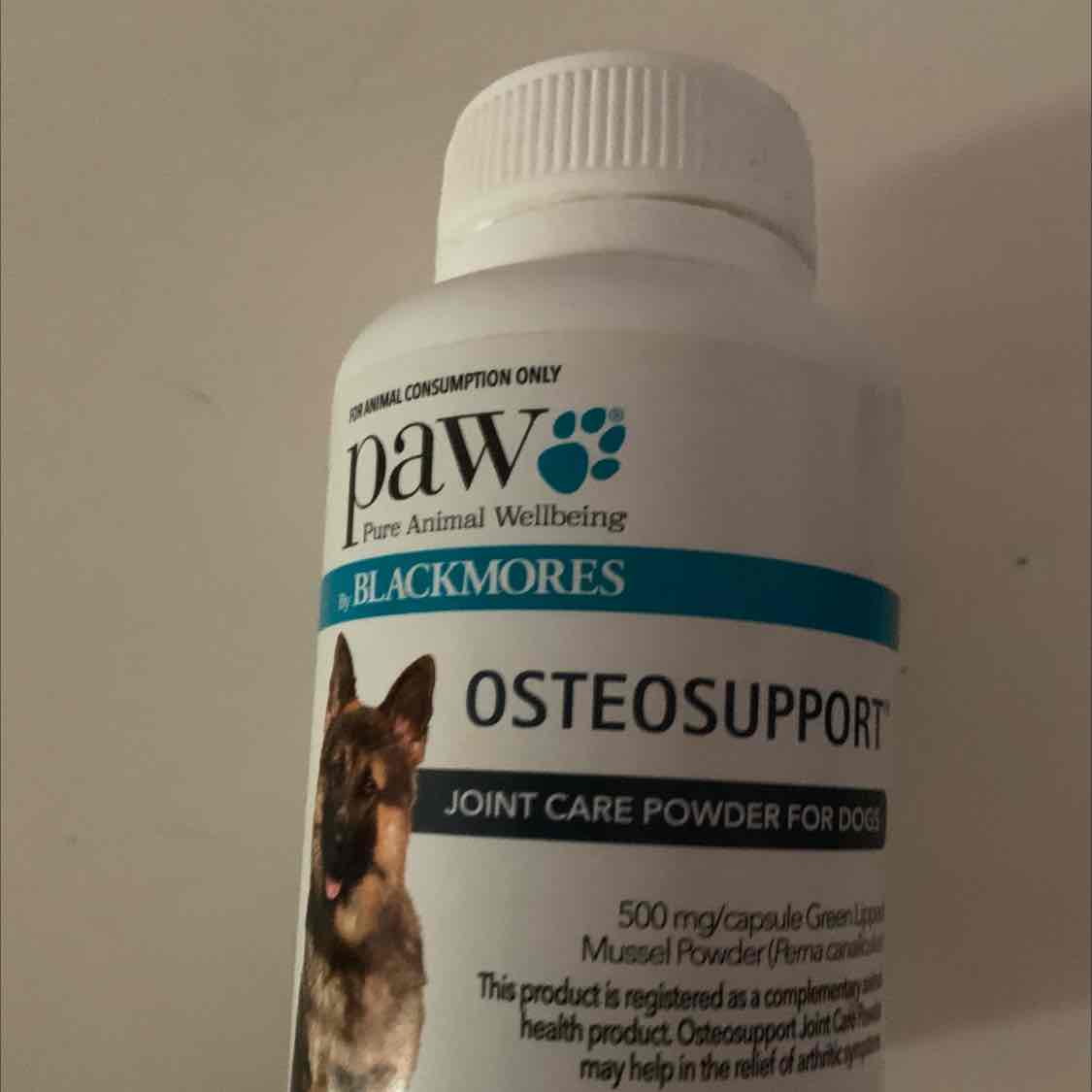 Paw By Blackmores Osteosupport Joint Care Powder 150 X 500mg Capsules