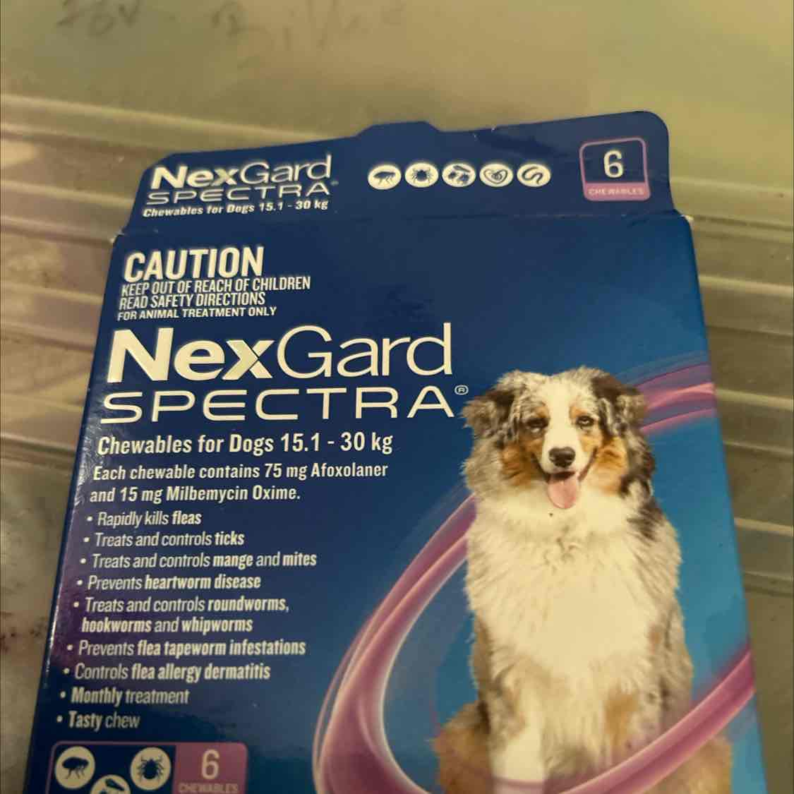 NEXGARD SPECTRA CHEWS FOR LARGE DOGS (PURPLE) (15-30KG) 3'S