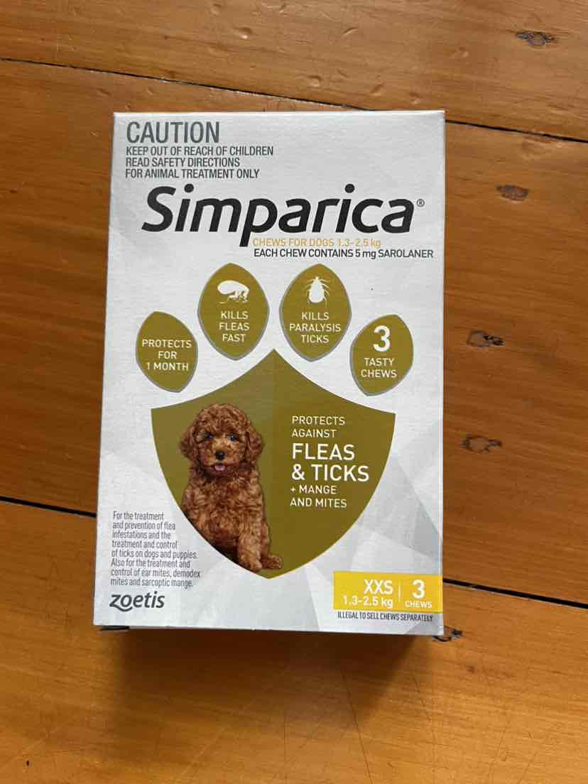 Simparica For Dogs Yellow XXS Chews
