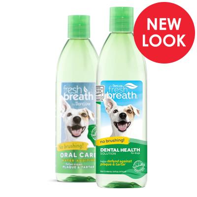 Tropiclean Fresh Breath Dental Health Solution Water Additive Original For Dogs 473ml