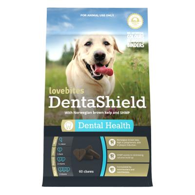 Lovebites DentaShield Dog Supplement  60 Chews