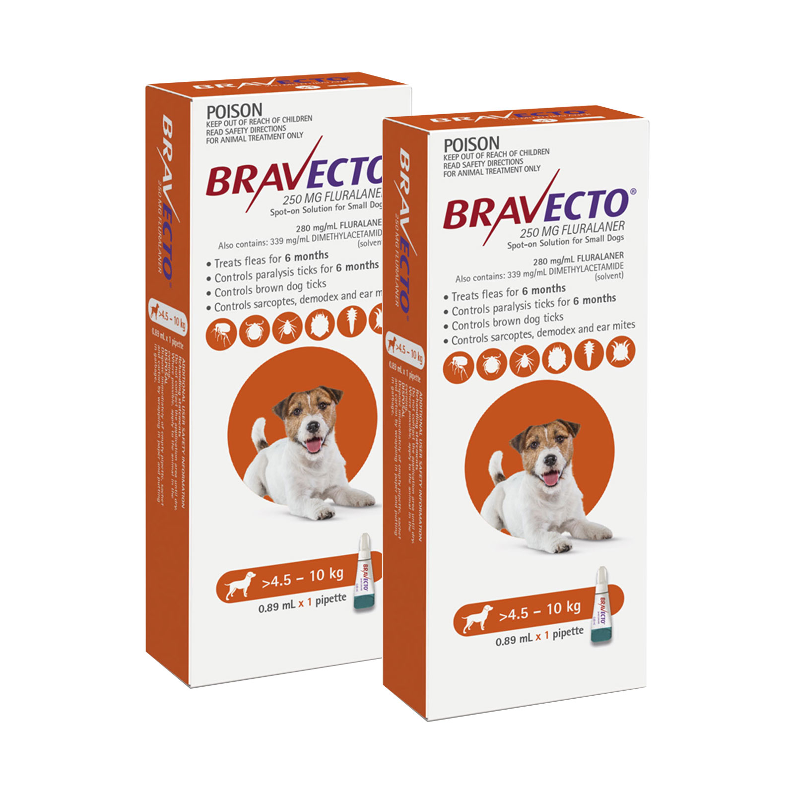 does bravecto kill worms in dogs