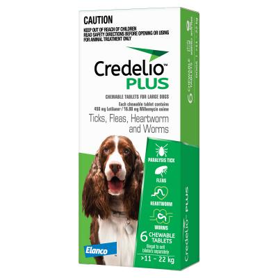 Credelio Plus For Large Dogs 11 22kg Green 6 Pack 75 99