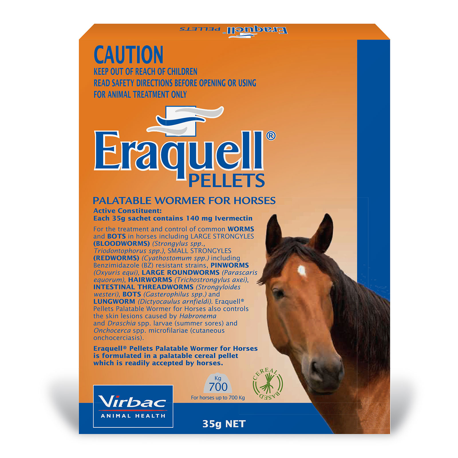 Eraquell Palatable Pellets Horse Wormer 35g 28.16