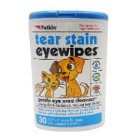 Petkin Tear Stain Gentle Eye Wipes For Dogs 30 Pack