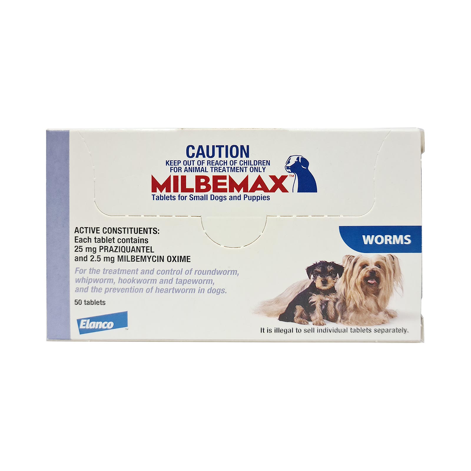 Milbemax Allwormer For Small Dogs 0.5 - 5kg 50 Tablets - $149.49