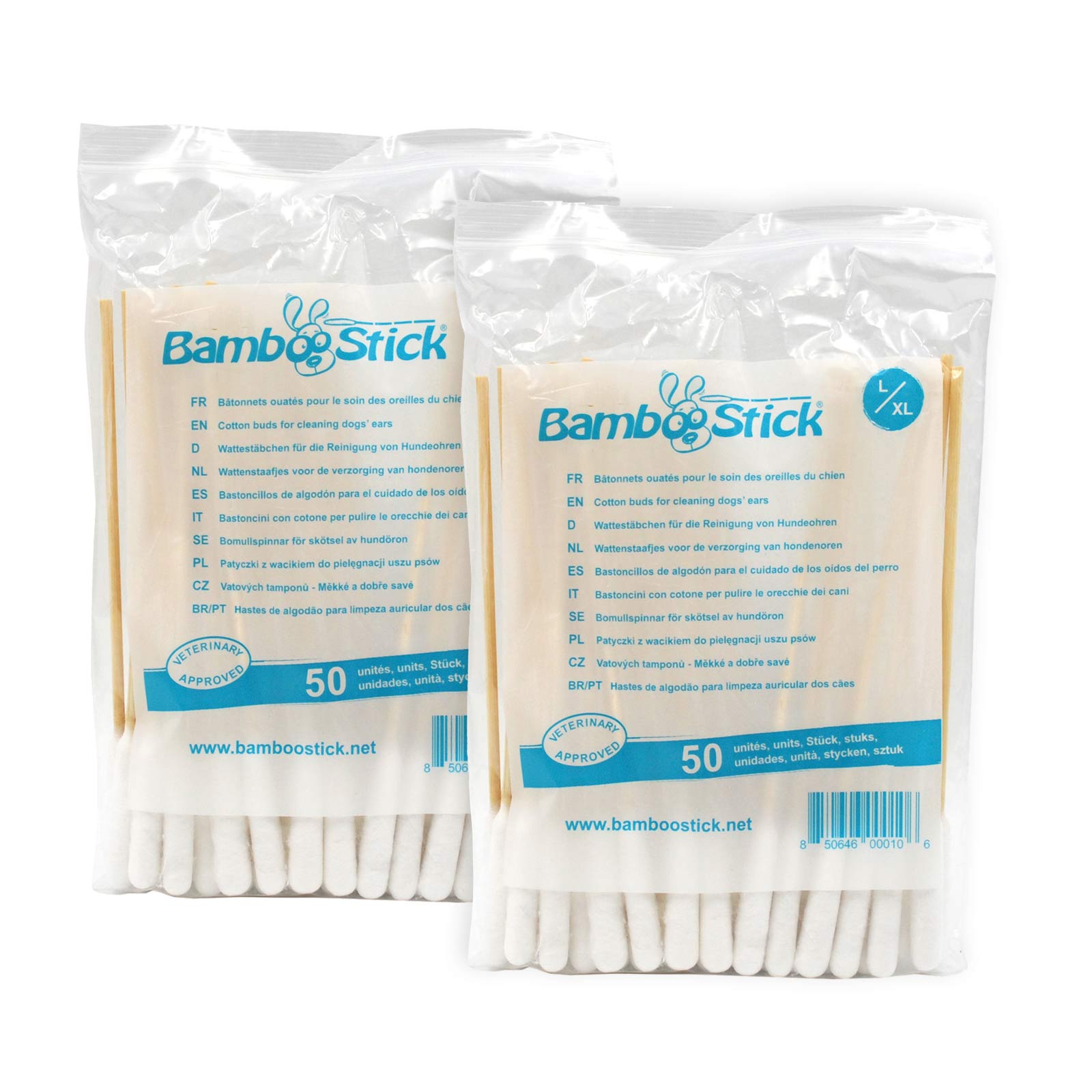 Bamboo Stick Cotton Ear Buds Large For Cats And Dogs 100 Pack 19.49