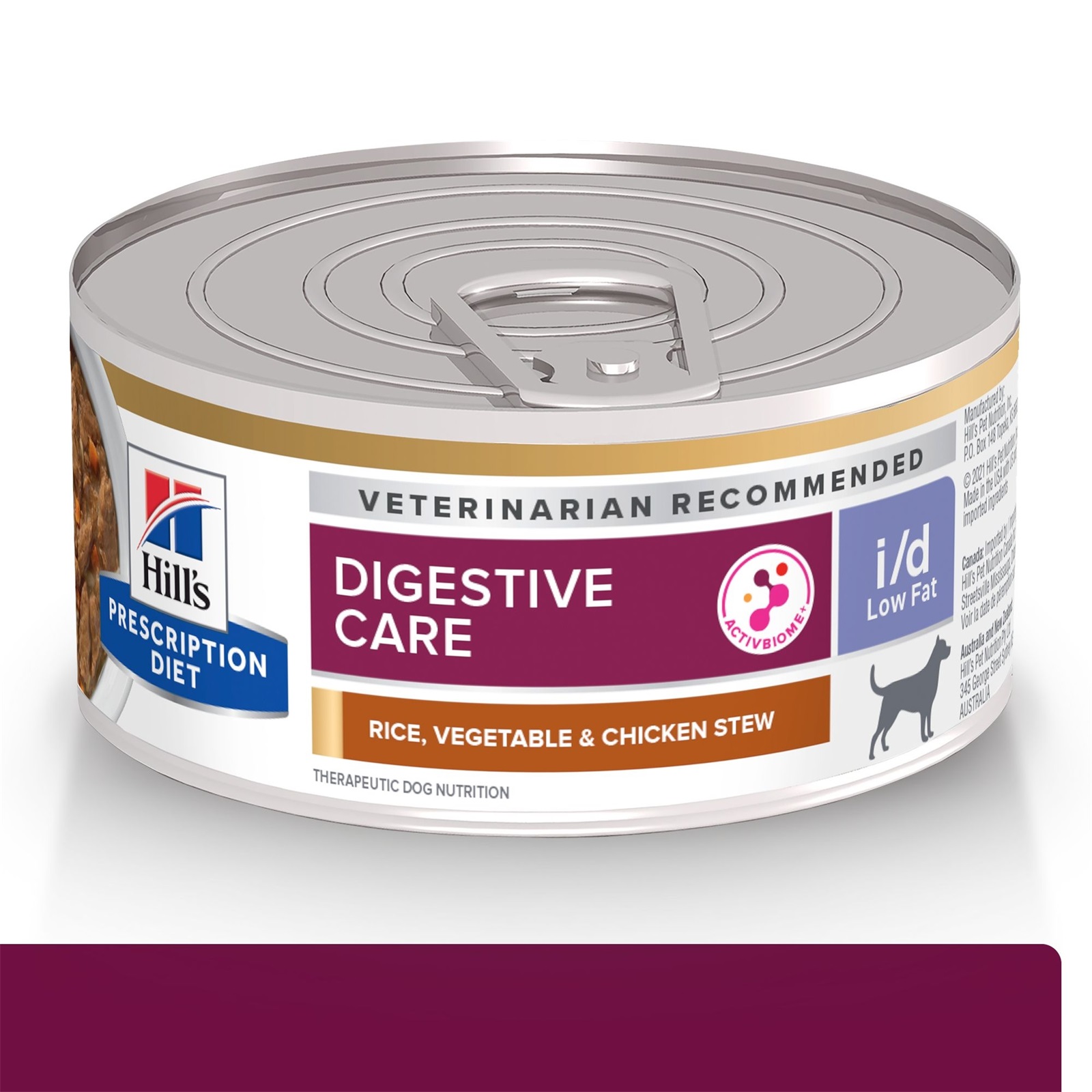 Hills Prescription Diet Canine id Digestive Care Low Fat Rice Vege Chick Stew Canned Wet Dog