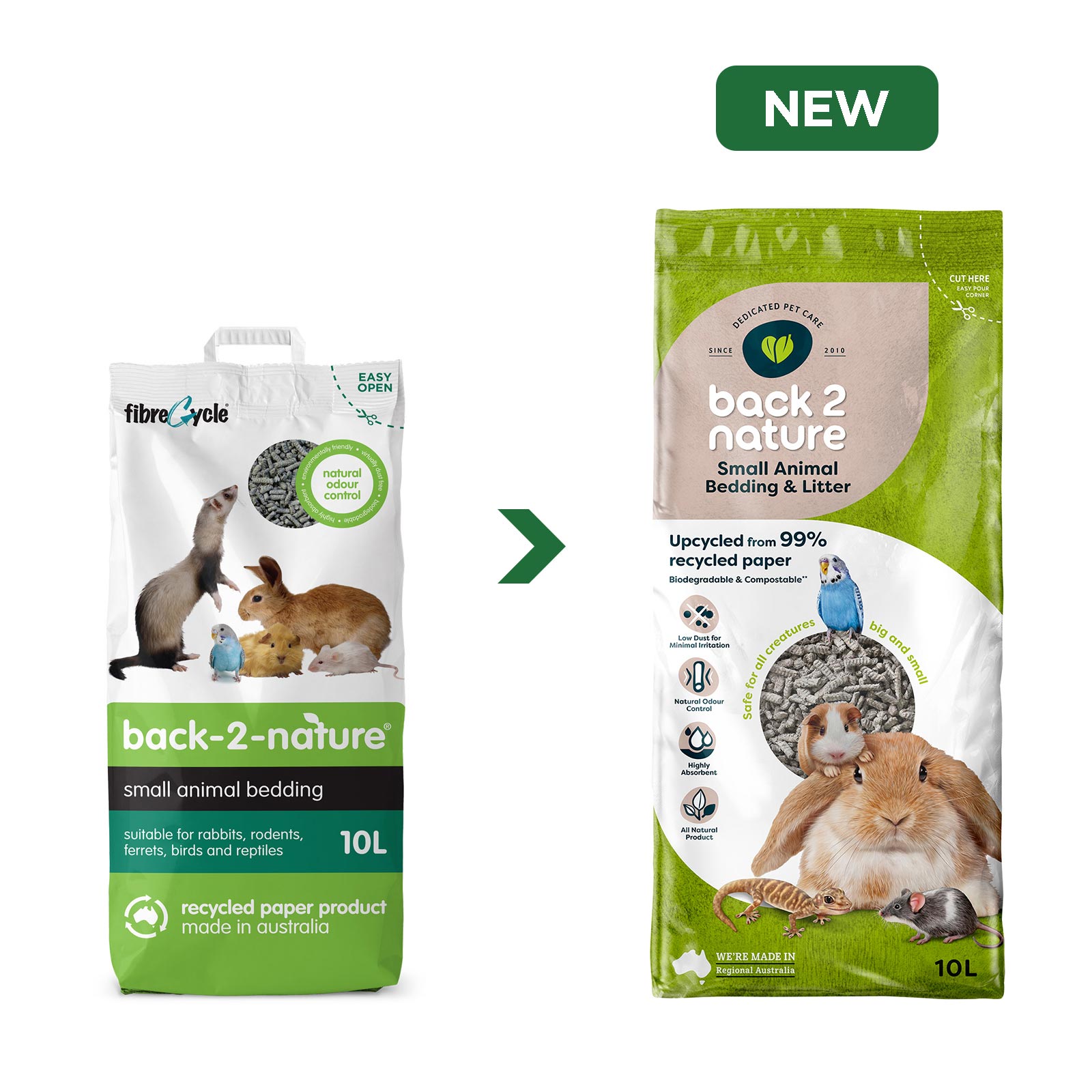 Back 2 Nature Small Animal Bedding And Litter 10L 16.99