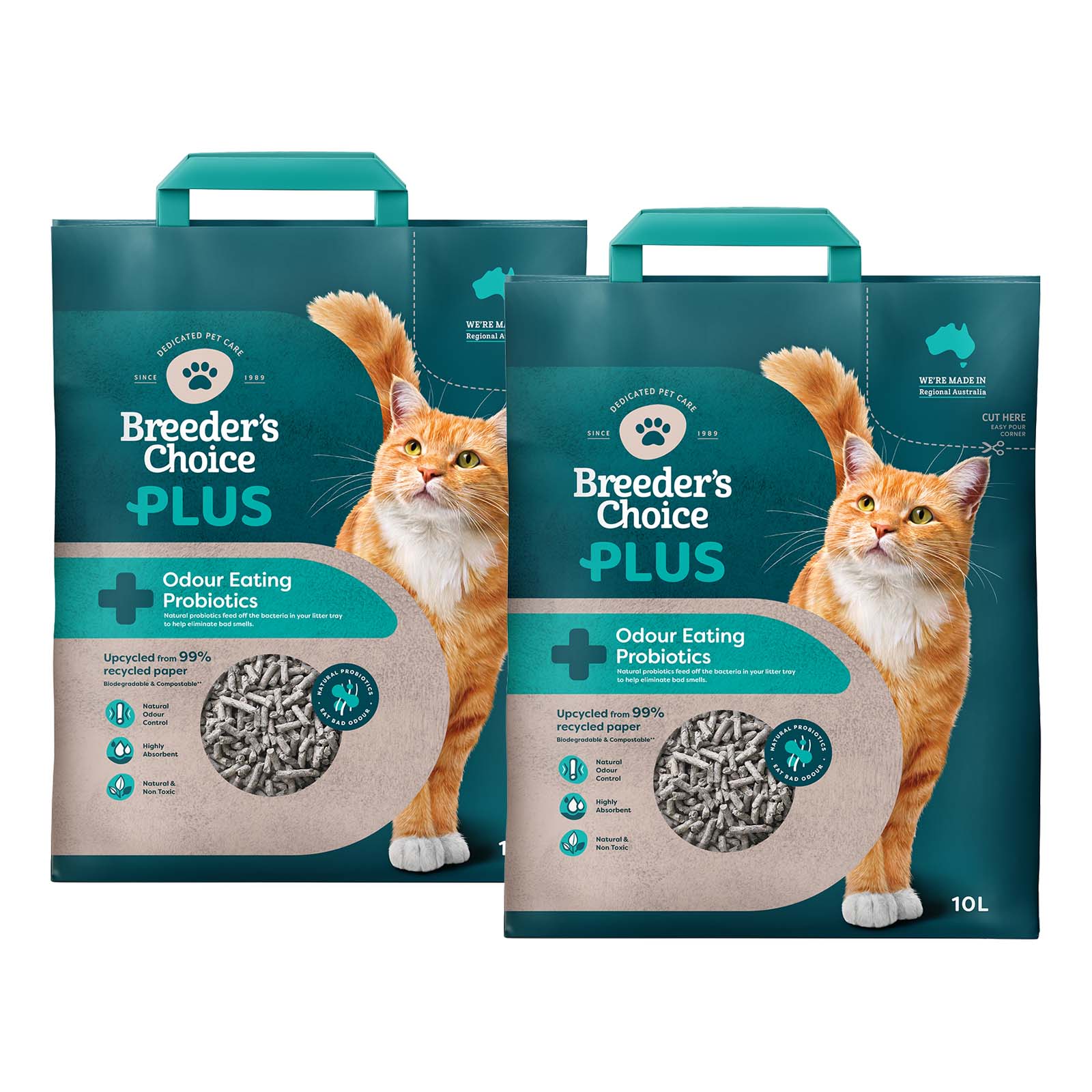 Breeders Choice Plus Natural Probiotics Biodegradable Recycled Paper