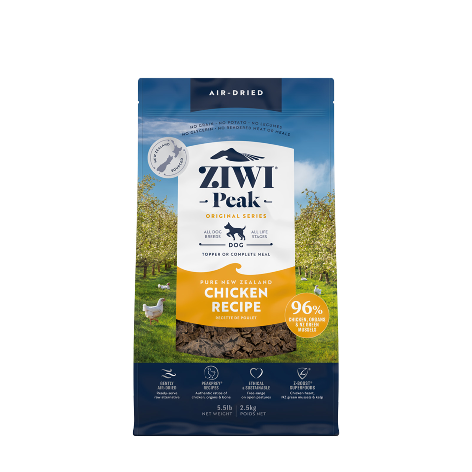 Ziwi Peak Grain Free Chicken All Life Stages Air Dried Meat Dog Food 2