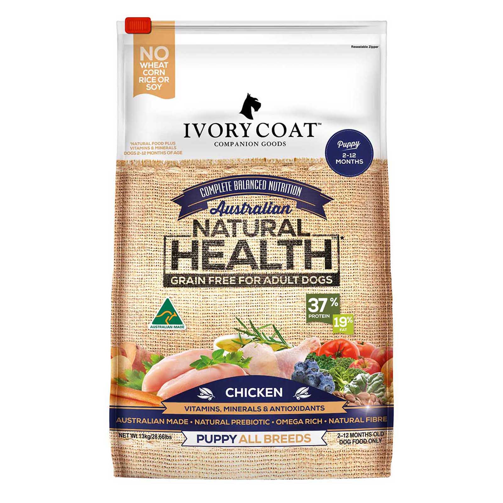 ivory coat puppy food 13kg