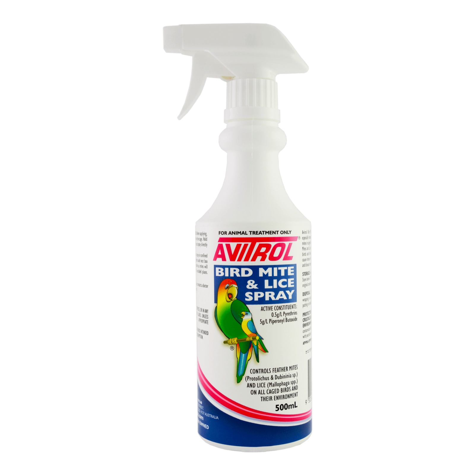 Avitrol Mite And Lice Spray For Birds 500ml - $25.74