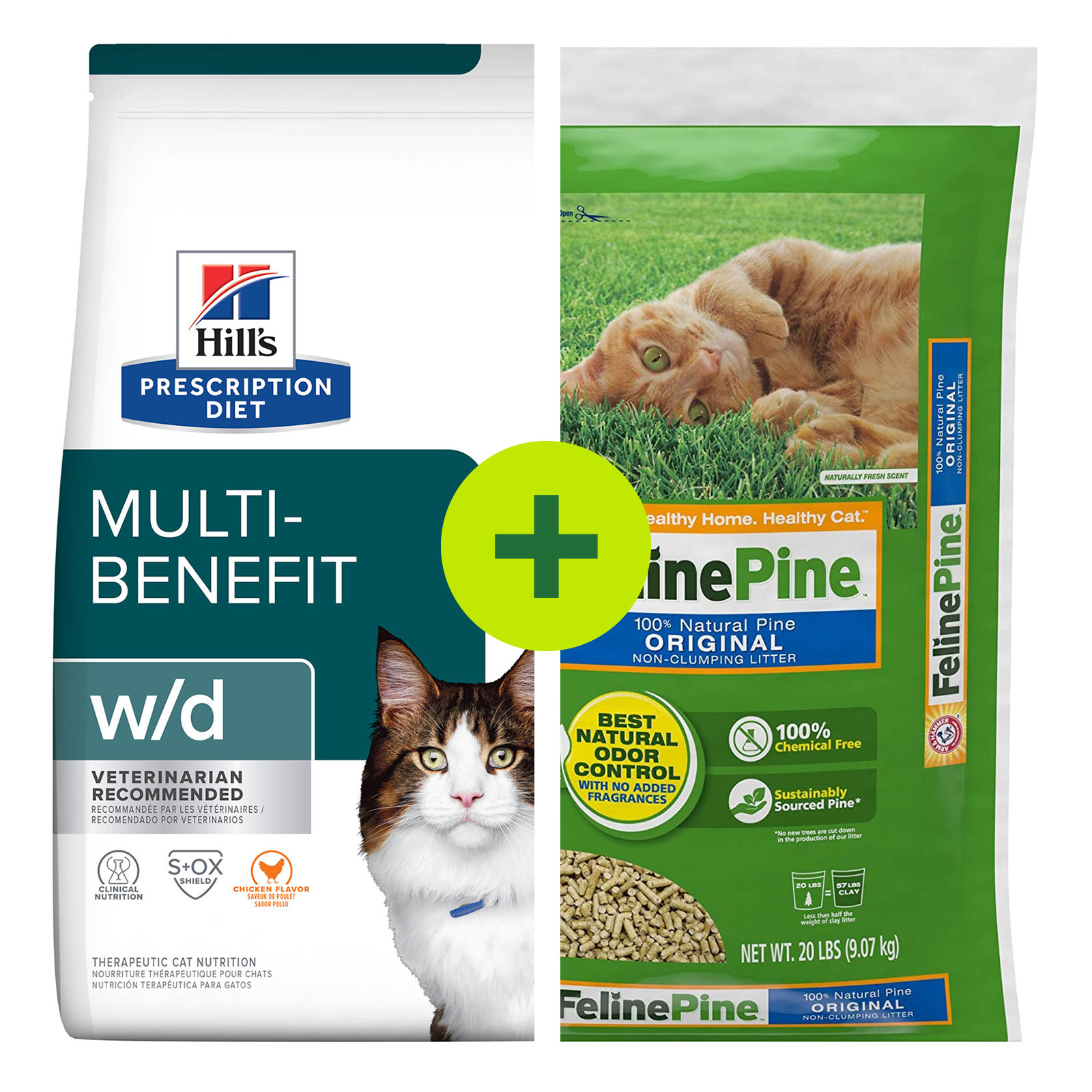 Hills Prescription Diet Feline wd Multi Benefit Dry Food With Litter