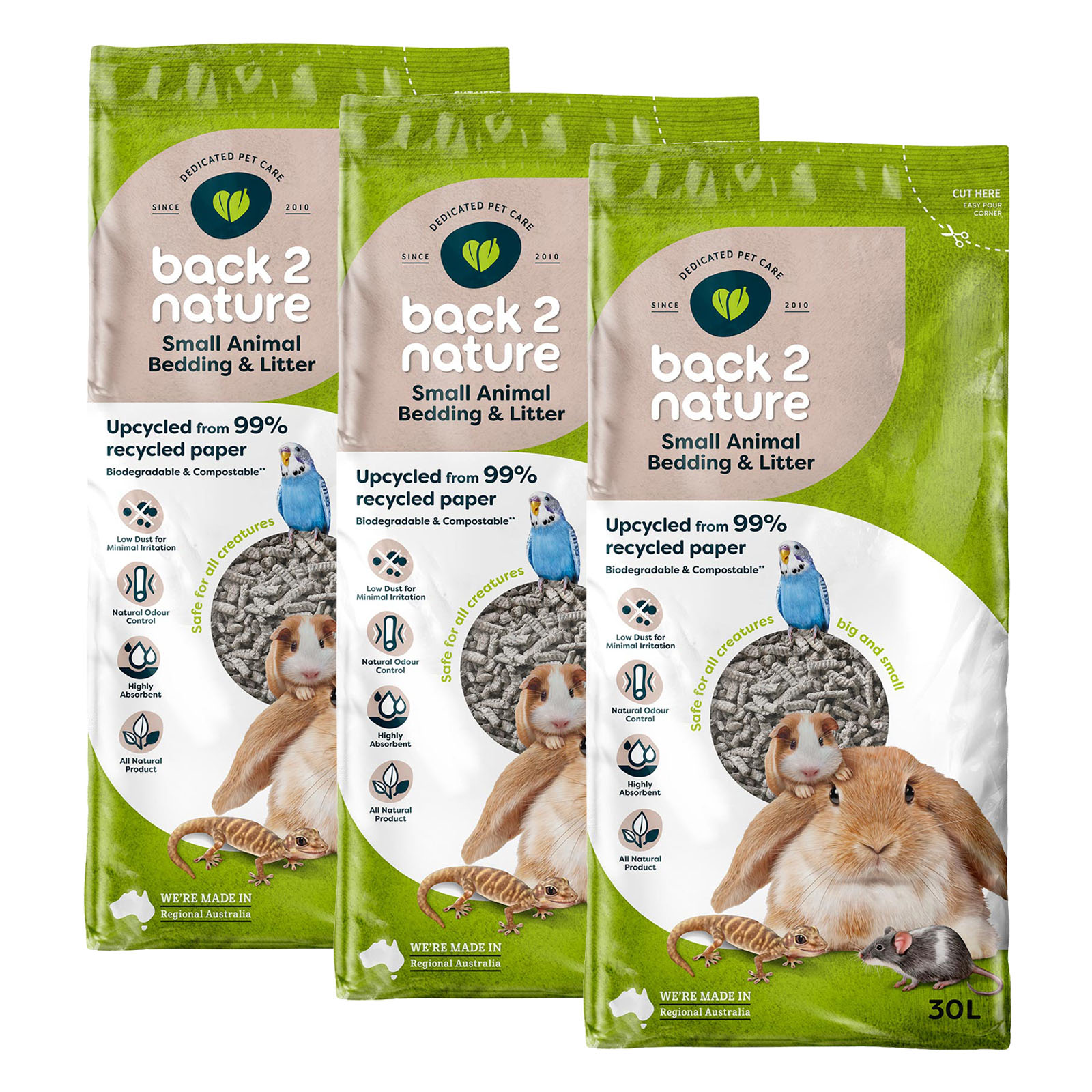 Back 2 Nature Small Animal Bedding And Litter 90L - $88.03