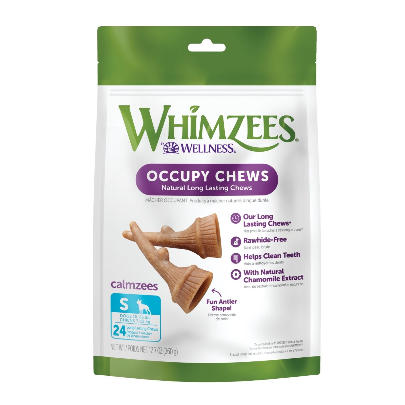Whimzees Occupy Calmzees Antler Chews Natural Long Lasting Dental