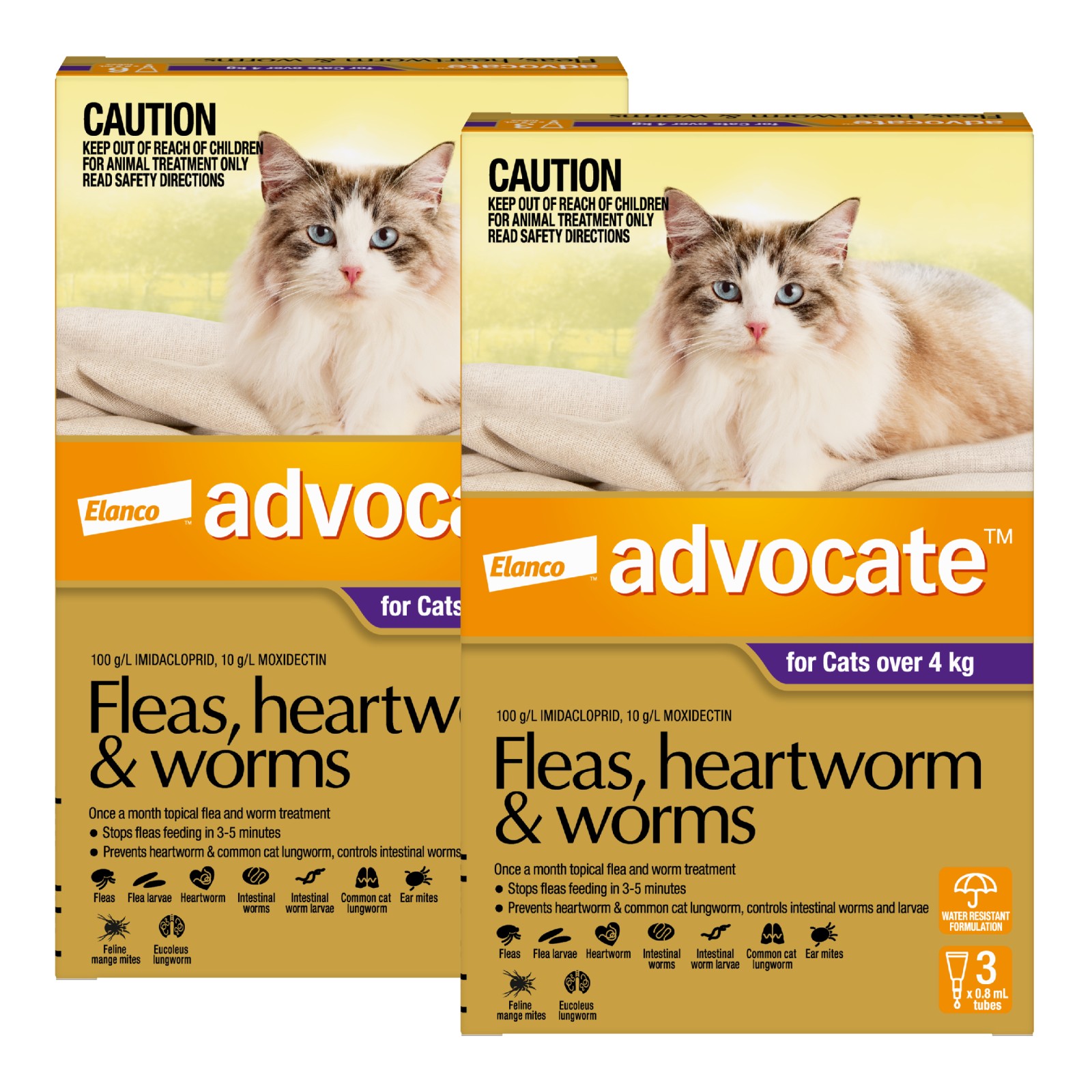 Advocate For Cats Large Over 4kg 9 Pack 141.04