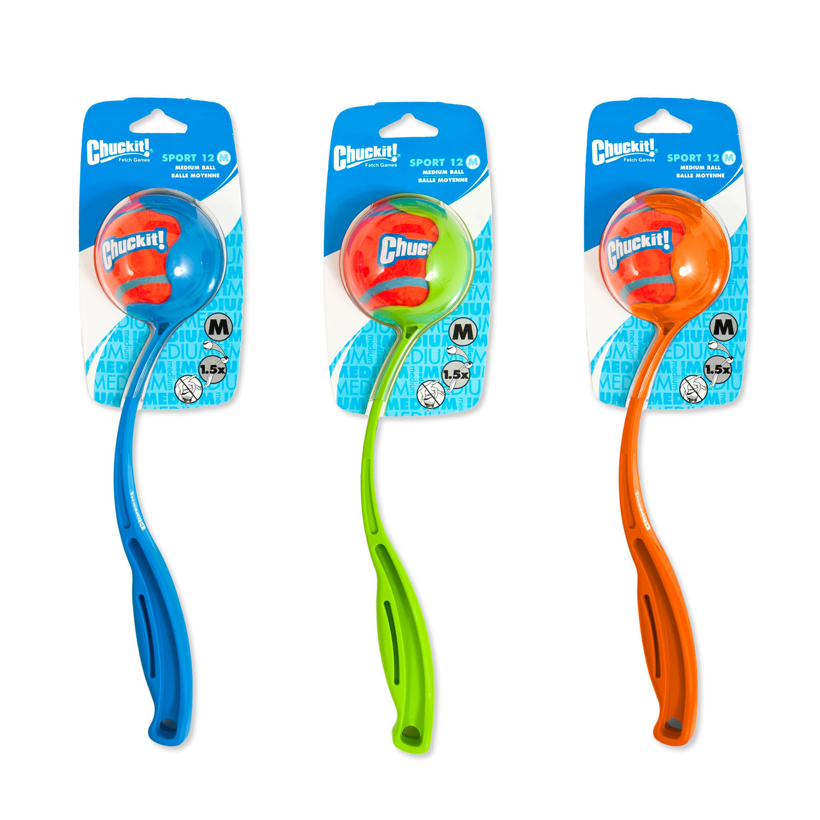 Chuckit! Fetch Medley Ball Dog Toys - 3 Pack