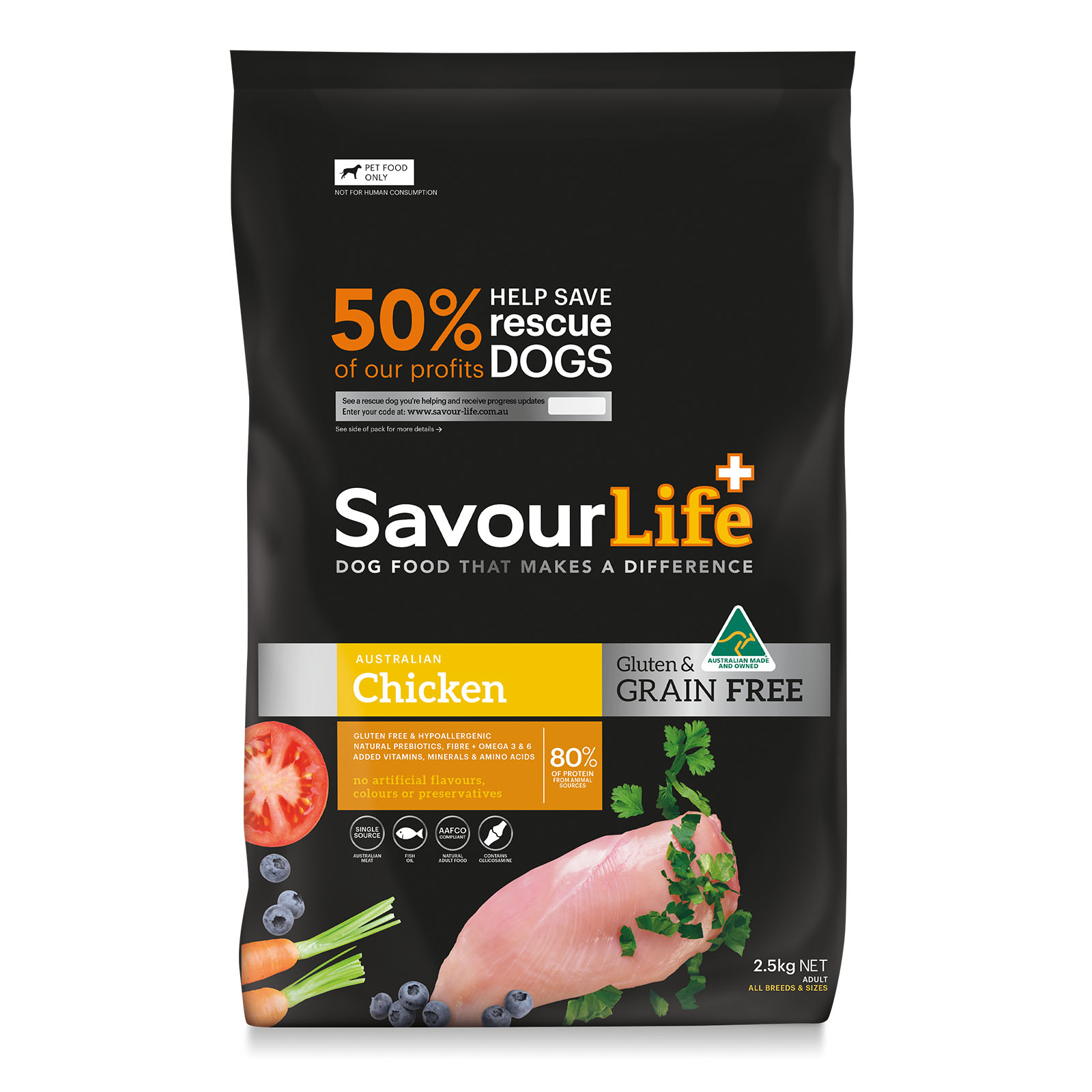 Adult Grain Free Dry Dog Food With Chicken & Vegetables