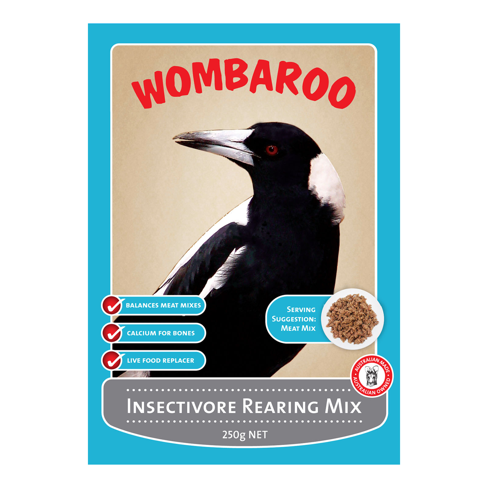 Wombaroo Insectivore Hand Rearing Mix Food For Insectivorous And