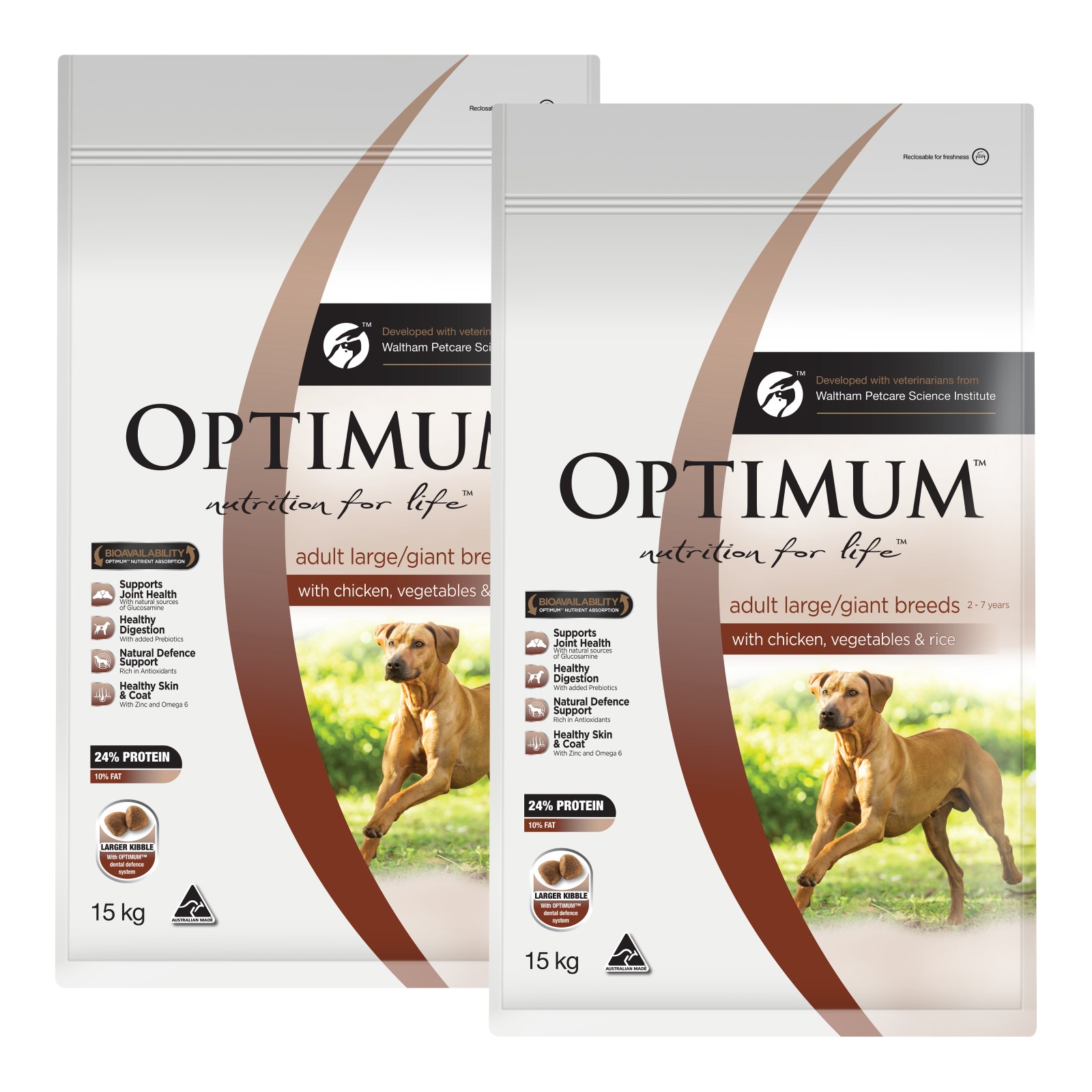 Optimum Chicken Vegetables And Rice Large Giant Breed Adult Dry Dog ...