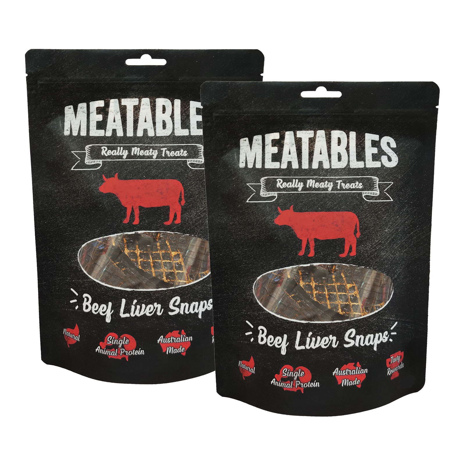Meatables Australian Beef Liver Snaps Premium Natural Dried Treats For Dogs 1kg 46.99